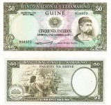 Guineea Portugheză Bissau 50 Escudos 1971 P-44a UNC Bancnotă - Colecție Numismatică