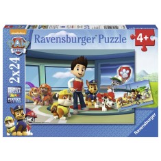 PUZZLE PATRULA CATELUSILOR MODEL 2, 2x24 PIESE