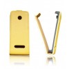 Husa Flip Piele Vision Galbena pentru Apple iPhone 5C