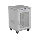 Dulap rack 19 perete 15U 600X800 (FLAT PACK) WITH MESH DOOR LCD, self- assembly, greutate maxima suportata 1200 kg, RAL color RAL7035, gri