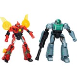 Set 2 figurine Transformers Earthspark - Terran Twitch si Robby Malto
