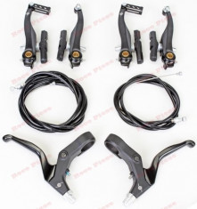 Set complet frane bicicleta V Brake (plastic) foto