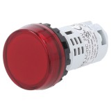 Lumină de control roșie 22mm 24V