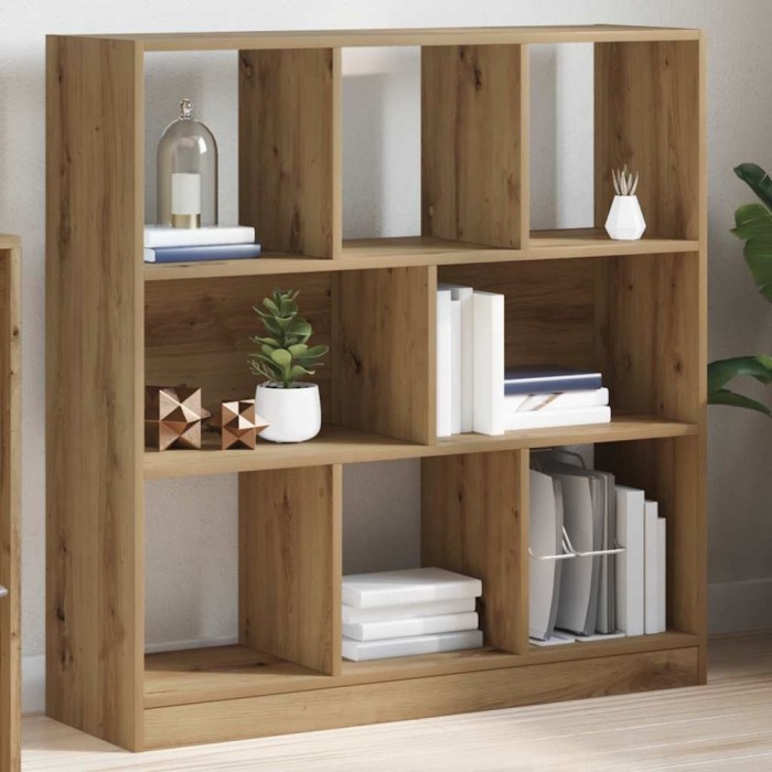 vidaXL Dulap cărți Artisan Stejar 97,5x29,5x100 cm Lemn prelucrat