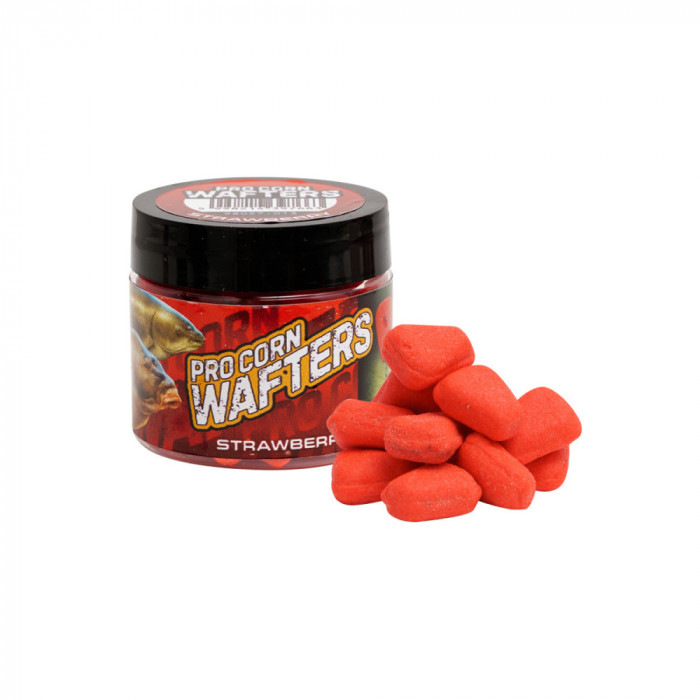 Benzar Mix Pro Corn Wafters, Strawberry, Fluo red