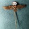 Insigna parasutism sportiv tip pin anii &#039;60-&#039;70