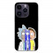 Husa compatibila cu Apple iPhone 14 Pro Silicon Gel Tpu Model Rick And Morty Connected