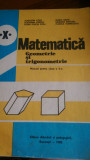 Matematica Geometrie si trigonometrie cls X Cota,Popa,Rado,Radutiu 1982