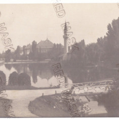 1547 - BUCURESTI, Park CAROL, Romania - old postcard, real PHOTO - unused - 1917
