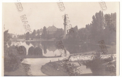 1547 - BUCURESTI, Park CAROL, Romania - old postcard, real PHOTO - unused - 1917 foto