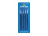 Set 5 pensule plate pentru vopsit machete