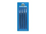 Set 5 pensule plate pentru vopsit machete