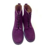 Ghete dama din piele Purple Irenne
