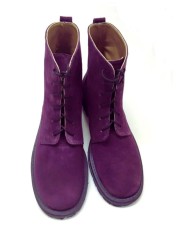 Ghete dama din piele Purple Irenne