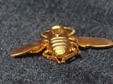 Brosa superba vintage Aurie.brosa veche aurie ALBINA.bijuterie veche aurie Albina