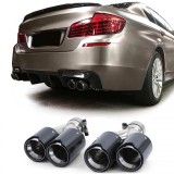 Dubluri de evacuare din carbon cu 4 tevi duplex, potrivite pentru BMW Seria 5 F10 F11 535i 535d Performance AutoTuning