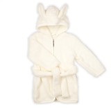 Halat de baie cu fermoar pentru copii Nicol Crem Marimea 98-104