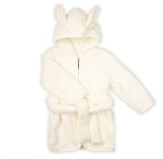 Halat de baie cu fermoar pentru copii Nicol Crem Marimea 98-104