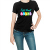 Tricou personalizat dama &quot;EGG HUNT SQUAD&quot;, Negru, Marime L