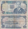 1990 (1 VII), 20 shillings (P-25c) - Kenya