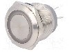 Intrerupator anti-vandalism, ON-(ON), &Oslash;22mm, ONPOW - GQ22-11WE/RG/12V