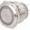 Intrerupator anti-vandalism, ON-(ON), &Oslash;22mm, ONPOW - GQ22-11WE/RG/12V