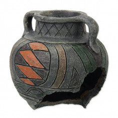 Decor de acvariu albastru Amphora 10,8 x 10,8 x 10,5 cm