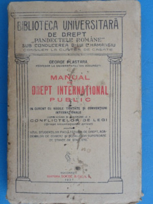 Manual de drept international public - George Plastara foto