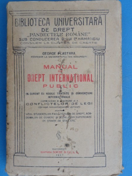 Manual de drept international public - George Plastara