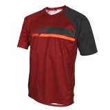 Cumpara ieftin Tricou Ciclism O&#039;Neal Pin It - M, Rosu-Portocaliu Ultimate FactoryBikes
