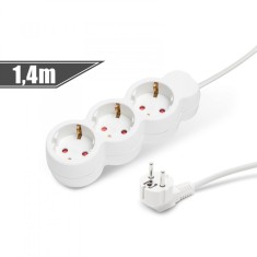 Delight - Prelungitor cu distribuitor triplu, 3x1 mm&sup2;, 1,4 m Best CarHome