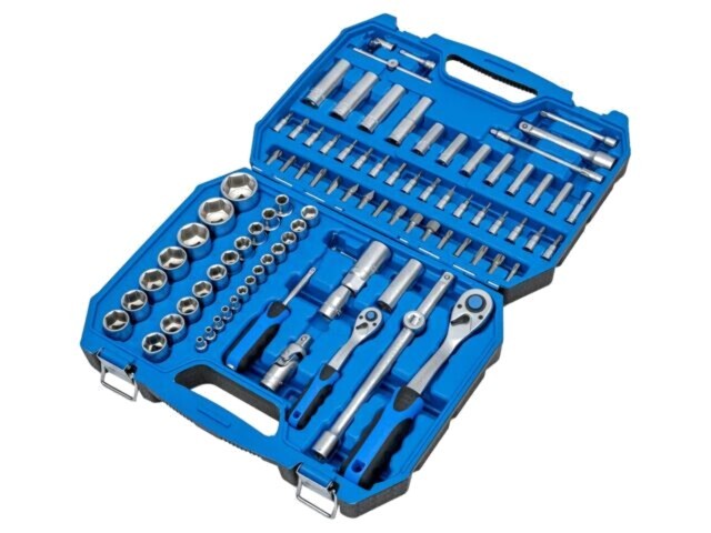 Set chei tubulare 6-puncte H&Ouml;GERT TECHNIK 95 piese, fixare 1/2 și 1/4