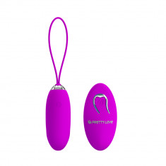 Ou Vibrator Pretty Love Julia Remote Control, 12 Moduri Vibratii, Silicon, USB, Mov