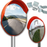 Oglinda de trafic convexa , portocaliu, 45 cm, de exterior, PC MUVU