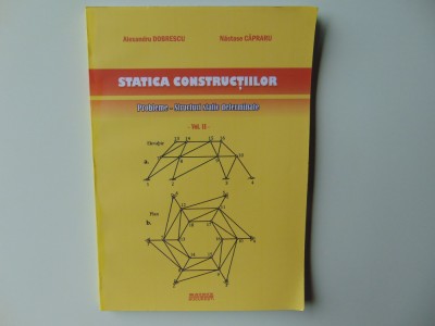 STATICA CONSTRUCTIILOR -ALEXANDRU DOBRESCU/NASTASE CAPRARU VOL.II foto