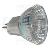 Sursa LED, rosu MR11L-R 12 V AC/DC, MR11, 0,8W, 120&deg;, G5.3, 12&times;LED