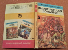 Balade populare romanesti - Colectia Biblioteca Pentru Toti Copiii nr. 79 foto