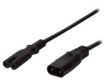 Cablu Alimentare IEC C7-C8 2m Negru, Logilink