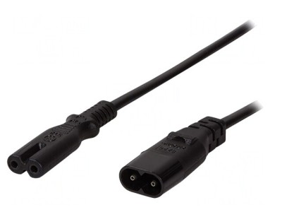 Cablu Alimentare IEC C7-C8 2m Negru foto