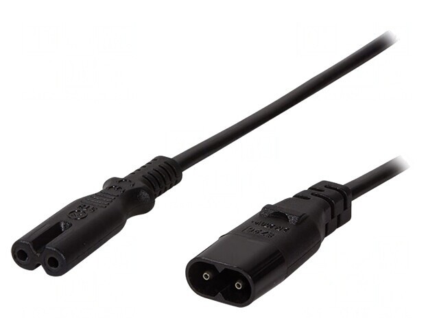 Cablu Alimentare IEC C7-C8 2m Negru