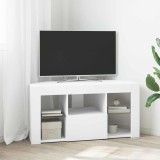 vidaXL Șifonier LED pentru TV colțar Pe perete Alb 100 x 40 x 50 cm 889795
