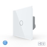 Cumpara ieftin Intrerupator Simplu Cap Scara / Cruce cu Dimmer cu Touch LIVOLO din Sticla - Protocol ZigBee EC SmartElectro IntelligentHouse