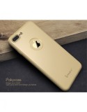 Husa iPhone 7 Plus IPAKY Full Protectie, Plastic Auriu, Anti-Zgarieturi