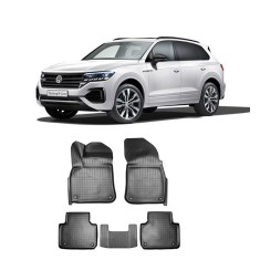 Set covorase auto cauciuc VOLKSWAGEN TOUAREG III 3D (2018 - 2021) - 5 buc