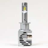 Set 2 Becuri LED Auto H1, 55W, 12000lm, 6500K, 12-24V, Alb Rece, Ventilator, Aprindere Rapida