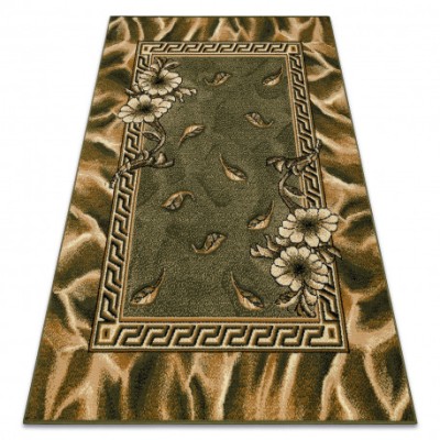 Covor BCF Morad TRIO Flori, frunze clasic - verde, 80x150 cm foto