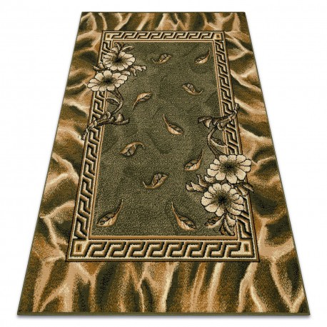 Covor BCF Morad TRIO Flori, frunze clasic - verde, 80x150 cm