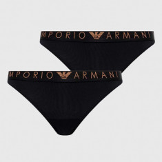 Emporio Armani Underwear chiloti brazilieni 2-pack culoarea negru