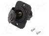 Adaptor soclu bricheta auto, conector plat 6,3mm, neagra, SCI - A13-142AP-BB3