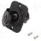 Adaptor soclu bricheta auto, conector plat 6,3mm, neagra, SCI - A13-142AP-BB3